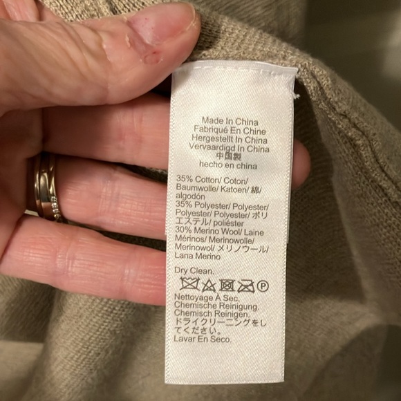 NWT J. Crew Ella Sweater Tan Long Cardigan Sz S - Picture 7 of 8